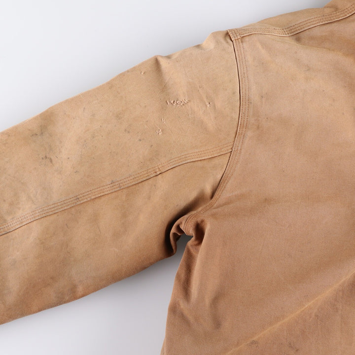 Carhartt Active Jacket Duck Full Zip Hoodie Men's XL unclear Beige type Vintage Second Hand