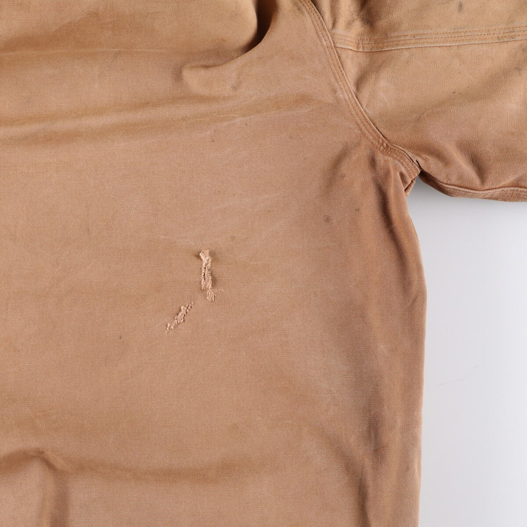 Carhartt Active Jacket Duck Full Zip Hoodie Men's XL unclear Beige type Vintage Second Hand