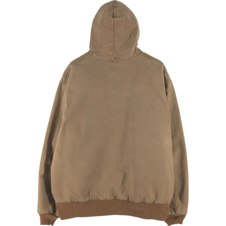 90'S Carhartt Active Jacket Duck Full Zip Parka Made in USA Men's XXL Vintage unclear Beige type Vintage Second Hand