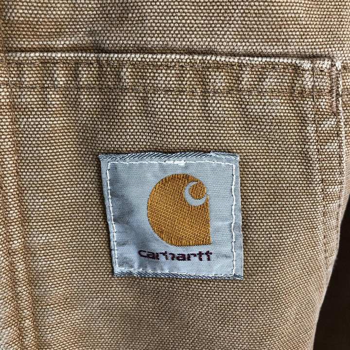 90'S Carhartt Active Jacket Duck Full Zip Parka Made in USA Men's XXL Vintage unclear Beige type Vintage Second Hand