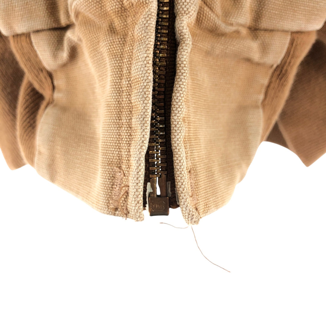 90'S Carhartt Active Jacket Duck Full Zip Parka Made in USA Men's XXL Vintage unclear Beige type Vintage Second Hand
