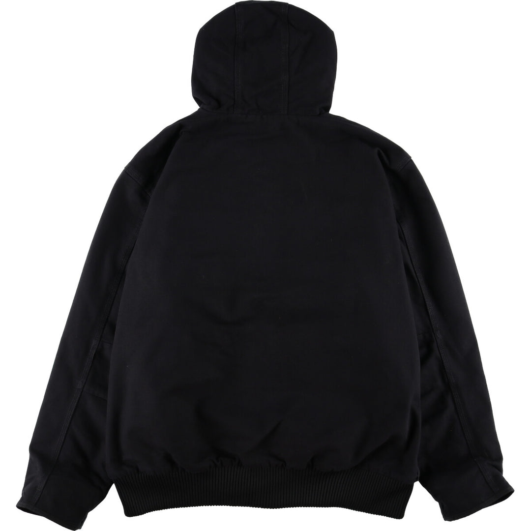 Carhartt WASHED DUCK INSULATED ACTIVE JACKET Duck full zip parka Men's XL size cotton black type Vintage Second Hand