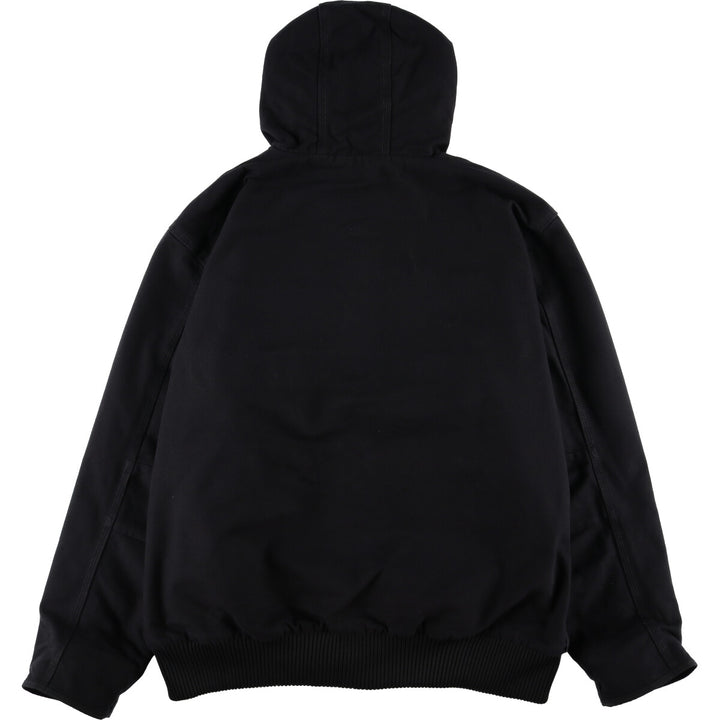 Carhartt WASHED DUCK INSULATED ACTIVE JACKET Duck full zip parka Men's XL size cotton black type Vintage Second Hand