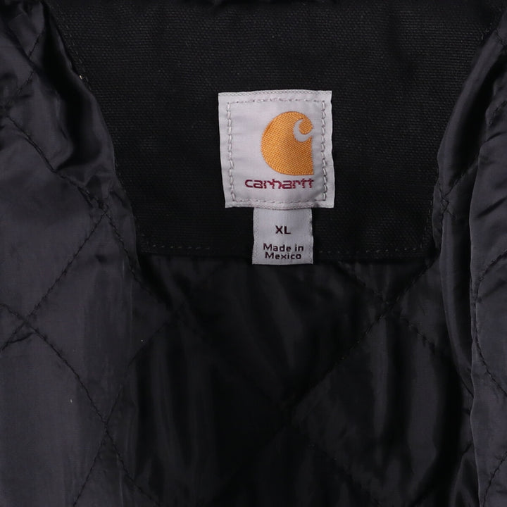 Carhartt WASHED DUCK INSULATED ACTIVE JACKET Duck full zip parka Men's XL size cotton black type Vintage Second Hand