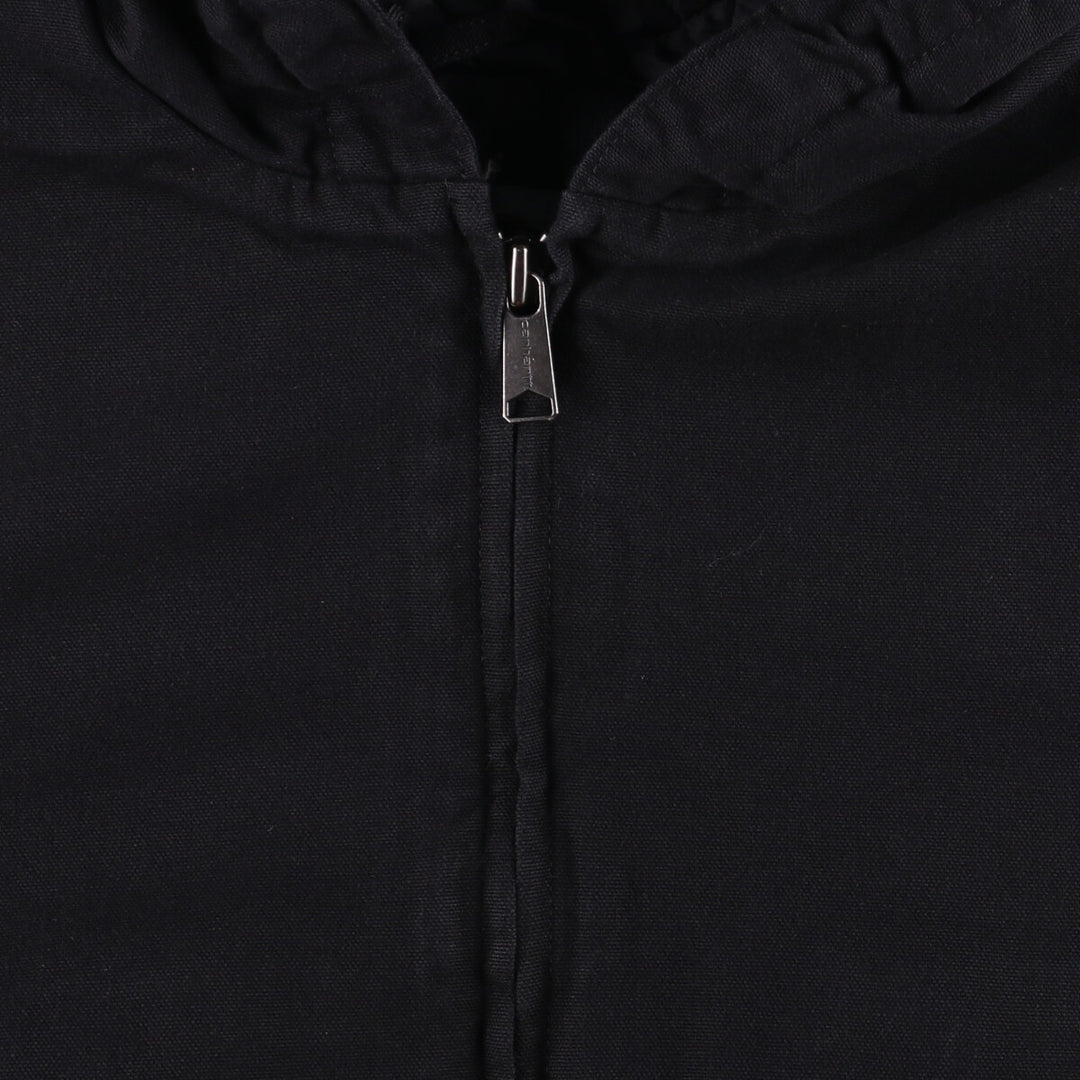Carhartt WASHED DUCK INSULATED ACTIVE JACKET Duck full zip parka Men's XL size cotton black type Vintage Second Hand