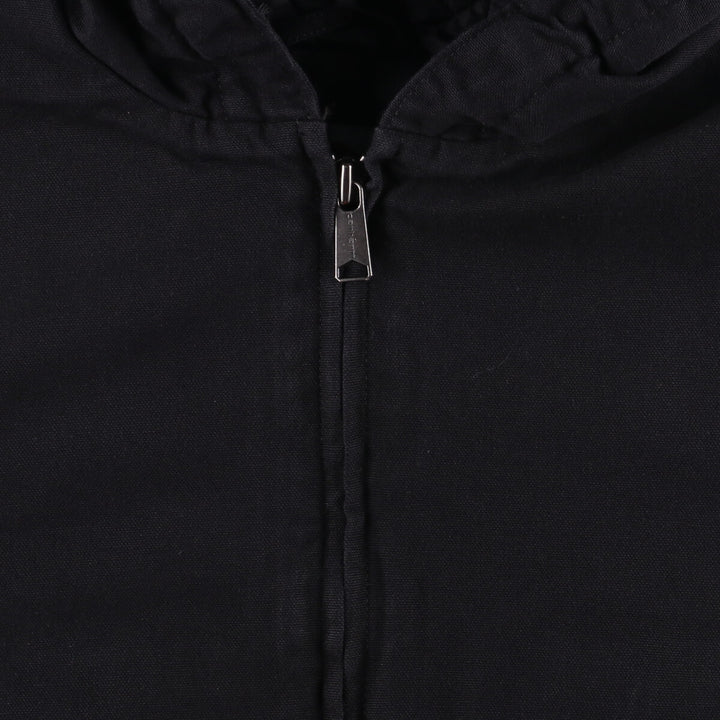 Carhartt WASHED DUCK INSULATED ACTIVE JACKET Duck full zip parka Men's XL size cotton black type Vintage Second Hand