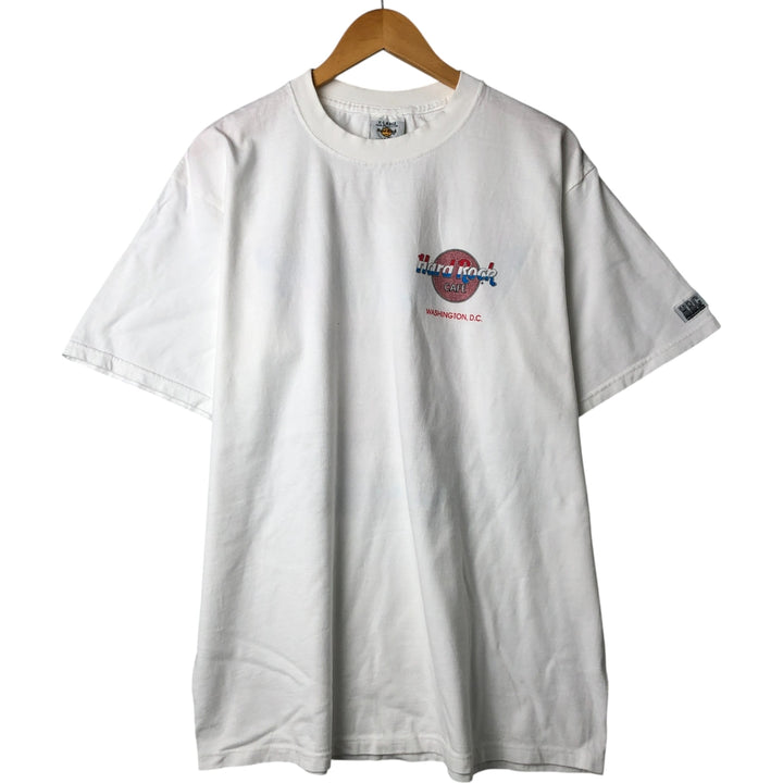 90'S HARD ROCK CAFE Hard Rock Cafe Advertising T-shirt Made in USA Men's XL Vintage cotton white type Vintage Second Hand