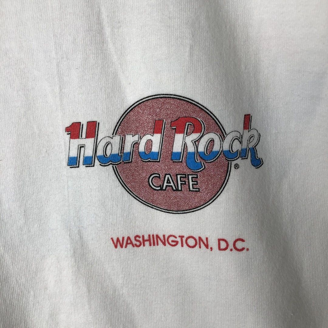 90'S HARD ROCK CAFE Hard Rock Cafe Advertising T-shirt Made in USA Men's XL Vintage cotton white type Vintage Second Hand
