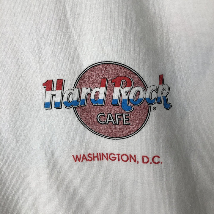 90'S HARD ROCK CAFE Hard Rock Cafe Advertising T-shirt Made in USA Men's XL Vintage cotton white type Vintage Second Hand