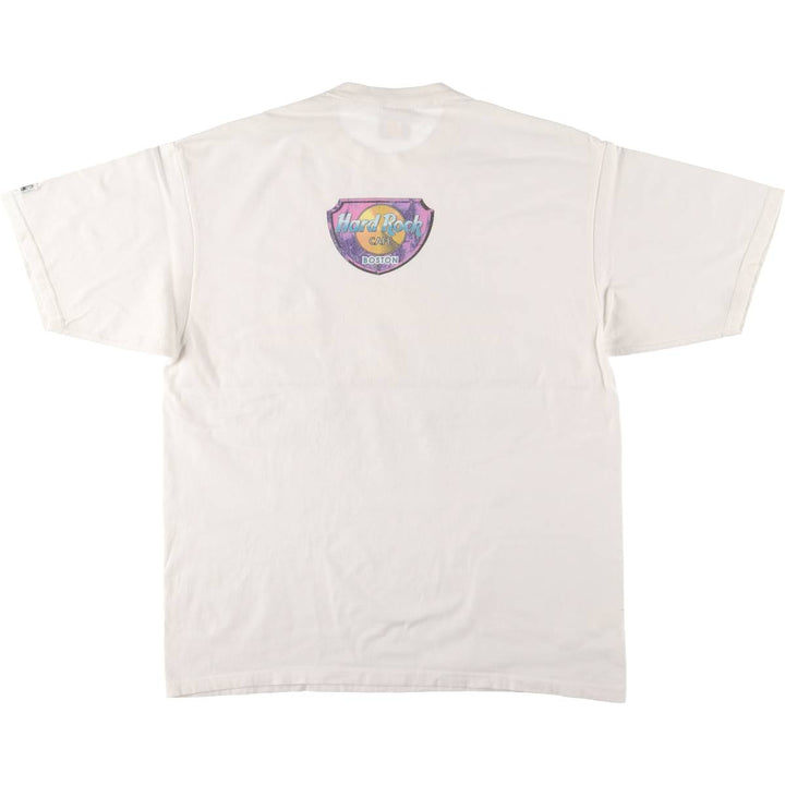90'S HARD ROCK CAFE Hard Rock Cafe Advertising T-shirt Made in USA Men's XL Vintage cotton white type Vintage Second Hand
