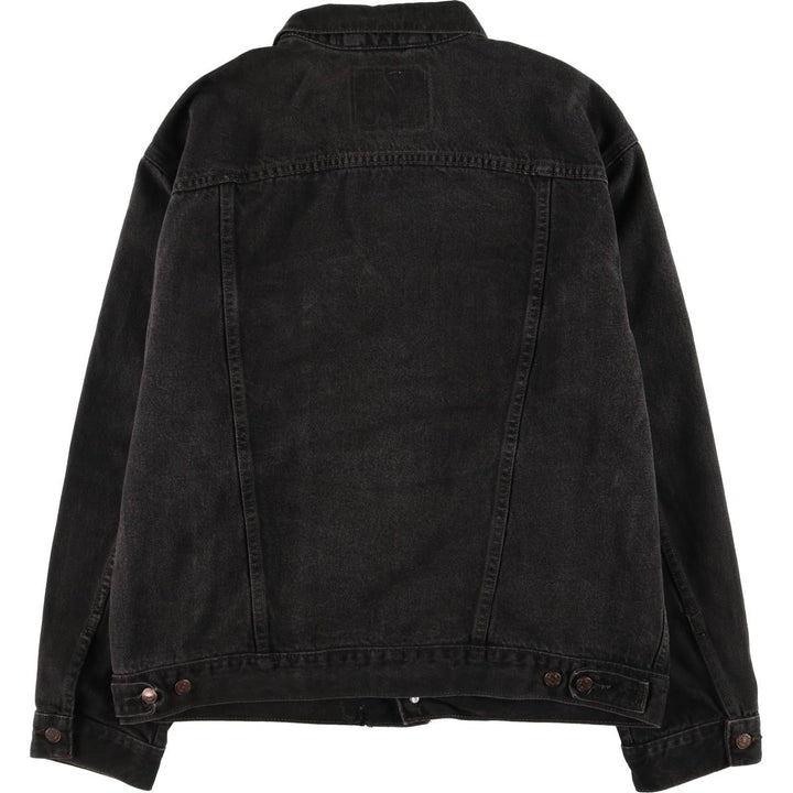 Levi's 70507 STANDARD TRUCKER Black Denim Jacket G-Jean Men's XL cotton black type Vintage Second Hand