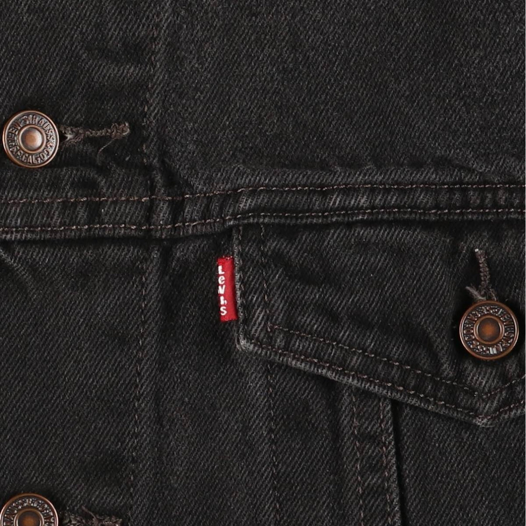 Levi's 70507 STANDARD TRUCKER Black Denim Jacket G-Jean Men's XL cotton black type Vintage Second Hand