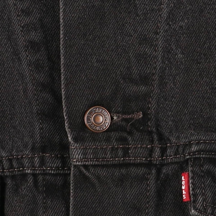 Levi's 70507 STANDARD TRUCKER Black Denim Jacket G-Jean Men's XL cotton black type Vintage Second Hand