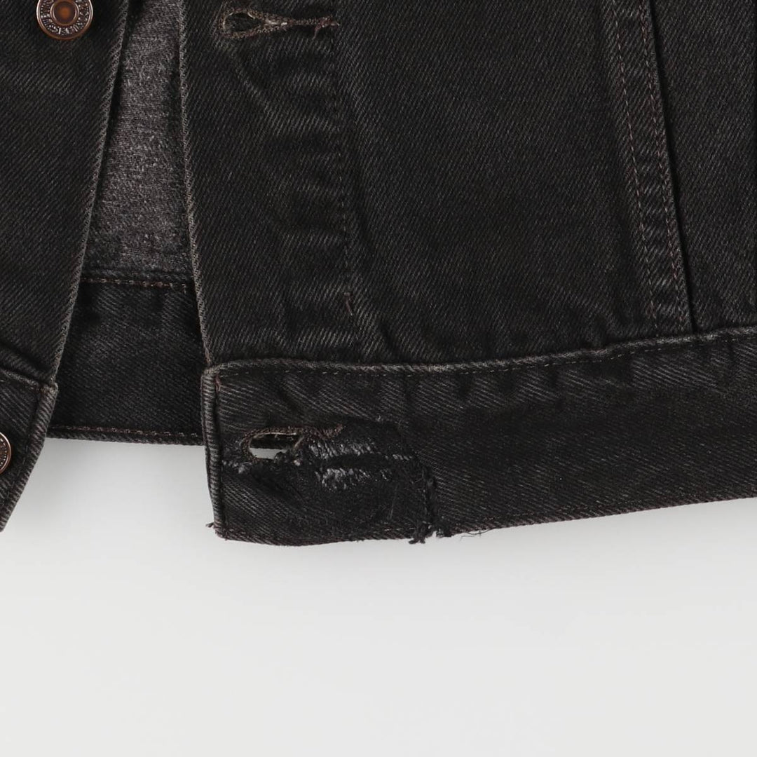 Levi's 70507 STANDARD TRUCKER Black Denim Jacket G-Jean Men's XL cotton black type Vintage Second Hand