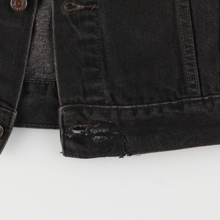 Levi's 70507 STANDARD TRUCKER Black Denim Jacket G-Jean Men's XL cotton black type Vintage Second Hand