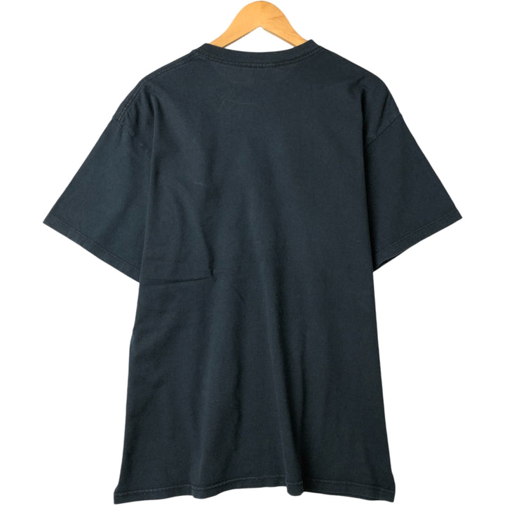 90'S Nike One Point Logo T-shirt Made in USA Men's L Size Vintage cotton black type Vintage Second Hand