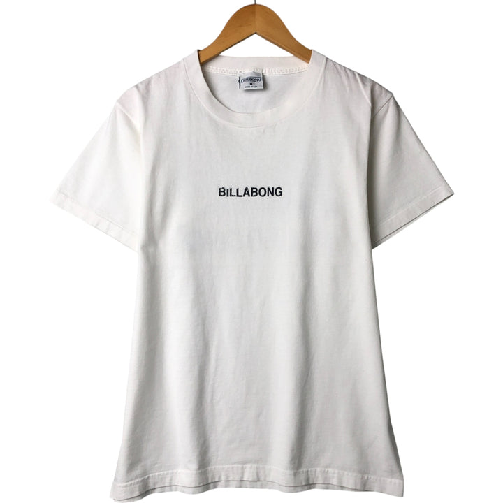 90'S Billabong surf and skate T-shirt, made in the USA, men's size M, vintage cotton white type Vintage Second Hand