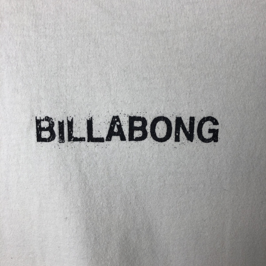 90'S Billabong surf and skate T-shirt, made in the USA, men's size M, vintage cotton white type Vintage Second Hand