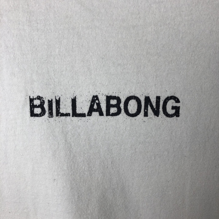 90'S Billabong surf and skate T-shirt, made in the USA, men's size M, vintage cotton white type Vintage Second Hand