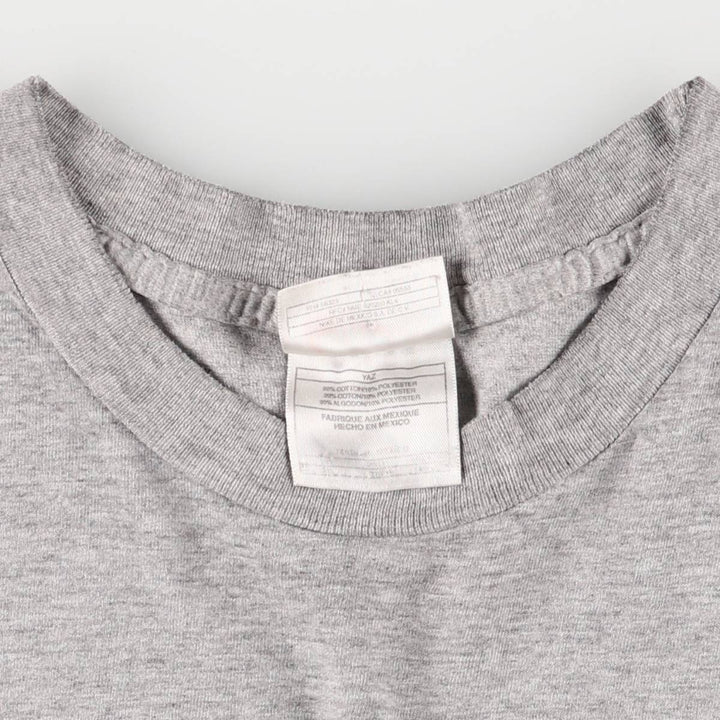 90'S Nike logo print T-shirt, men's XXL size, vintage cotton gray type Vintage Second Hand