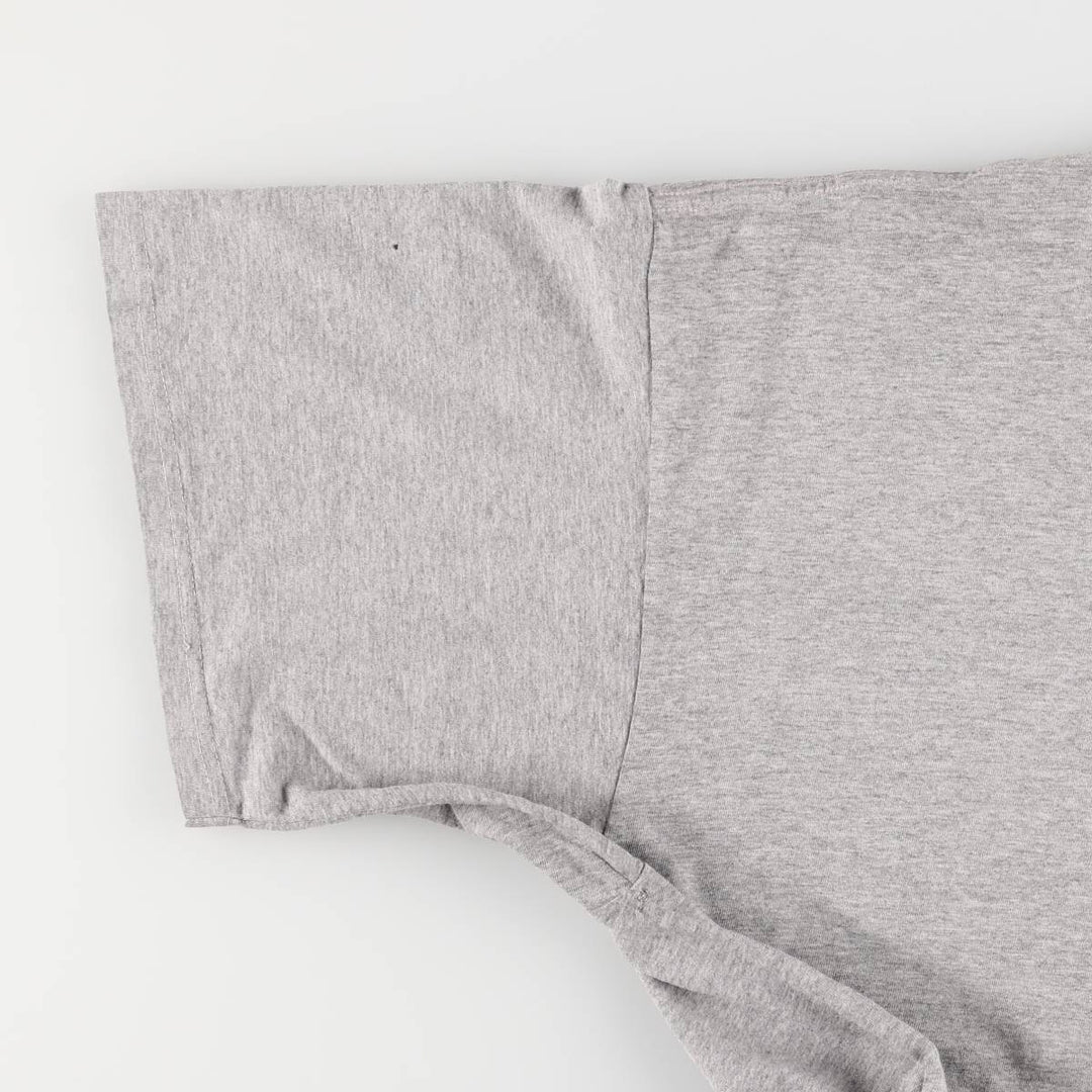90'S Nike logo print T-shirt, men's XXL size, vintage cotton gray type Vintage Second Hand
