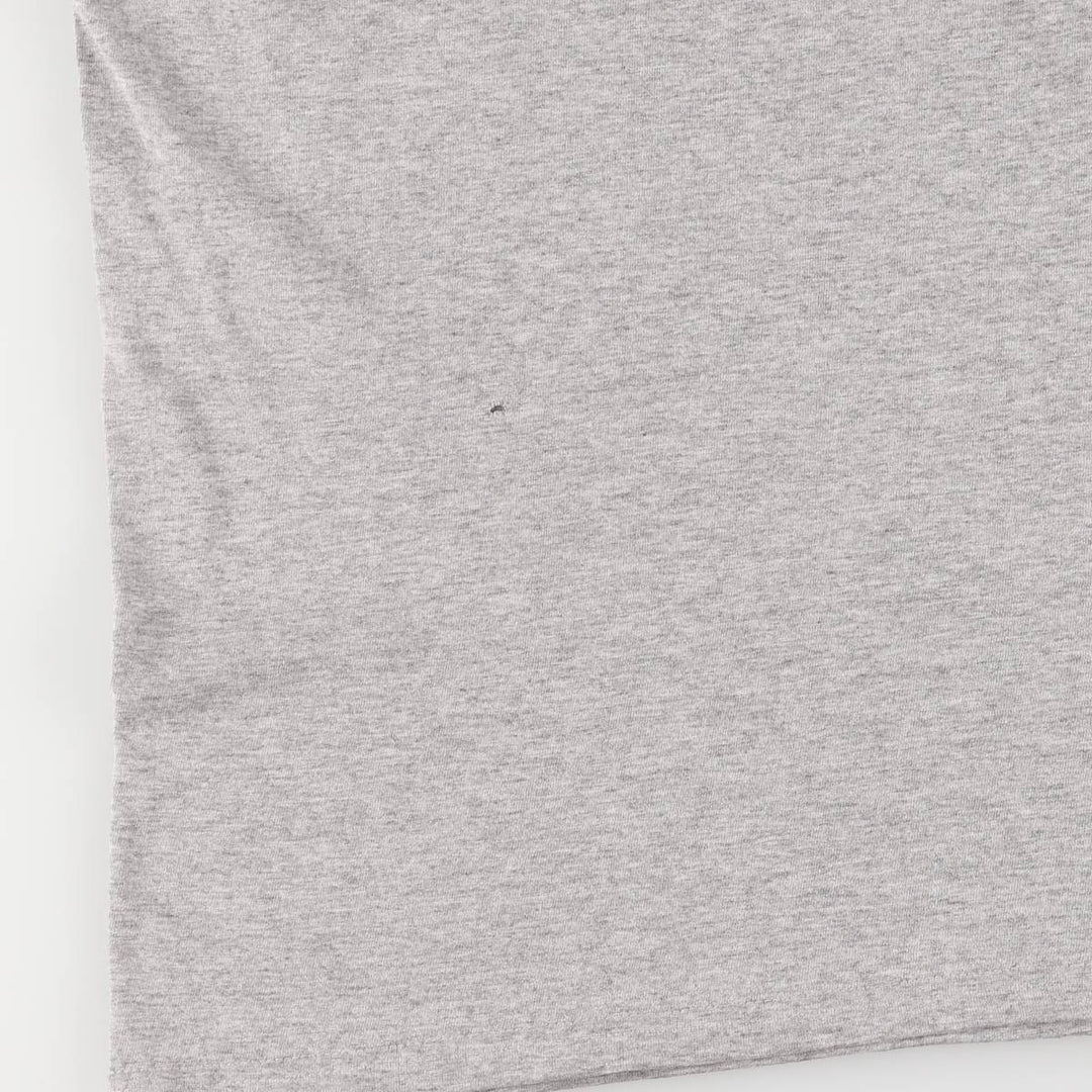 90'S Nike logo print T-shirt, men's XXL size, vintage cotton gray type Vintage Second Hand