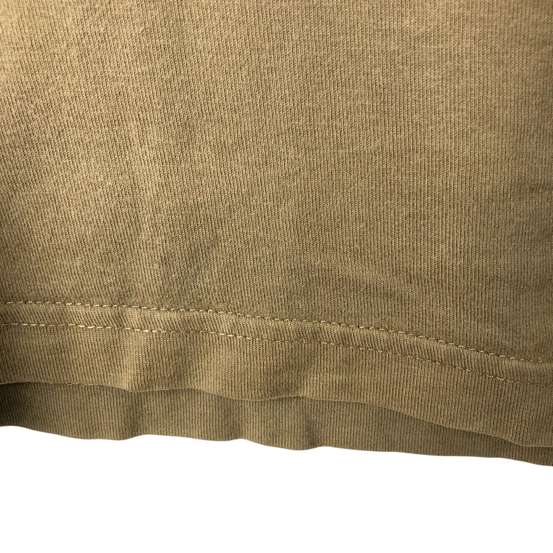 00'S Nike logo print T-shirt, men's XL size cotton Khaki type sage green Vintage Second Hand