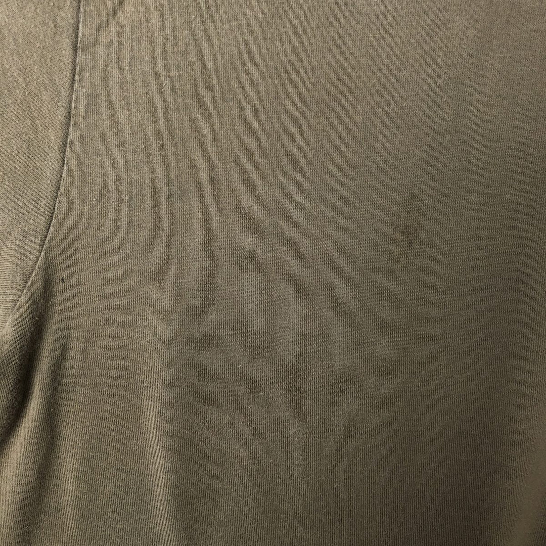 00'S Nike logo print T-shirt, men's XL size cotton Khaki type sage green Vintage Second Hand