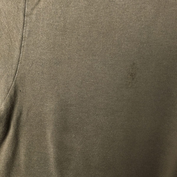 00'S Nike logo print T-shirt, men's XL size cotton Khaki type sage green Vintage Second Hand