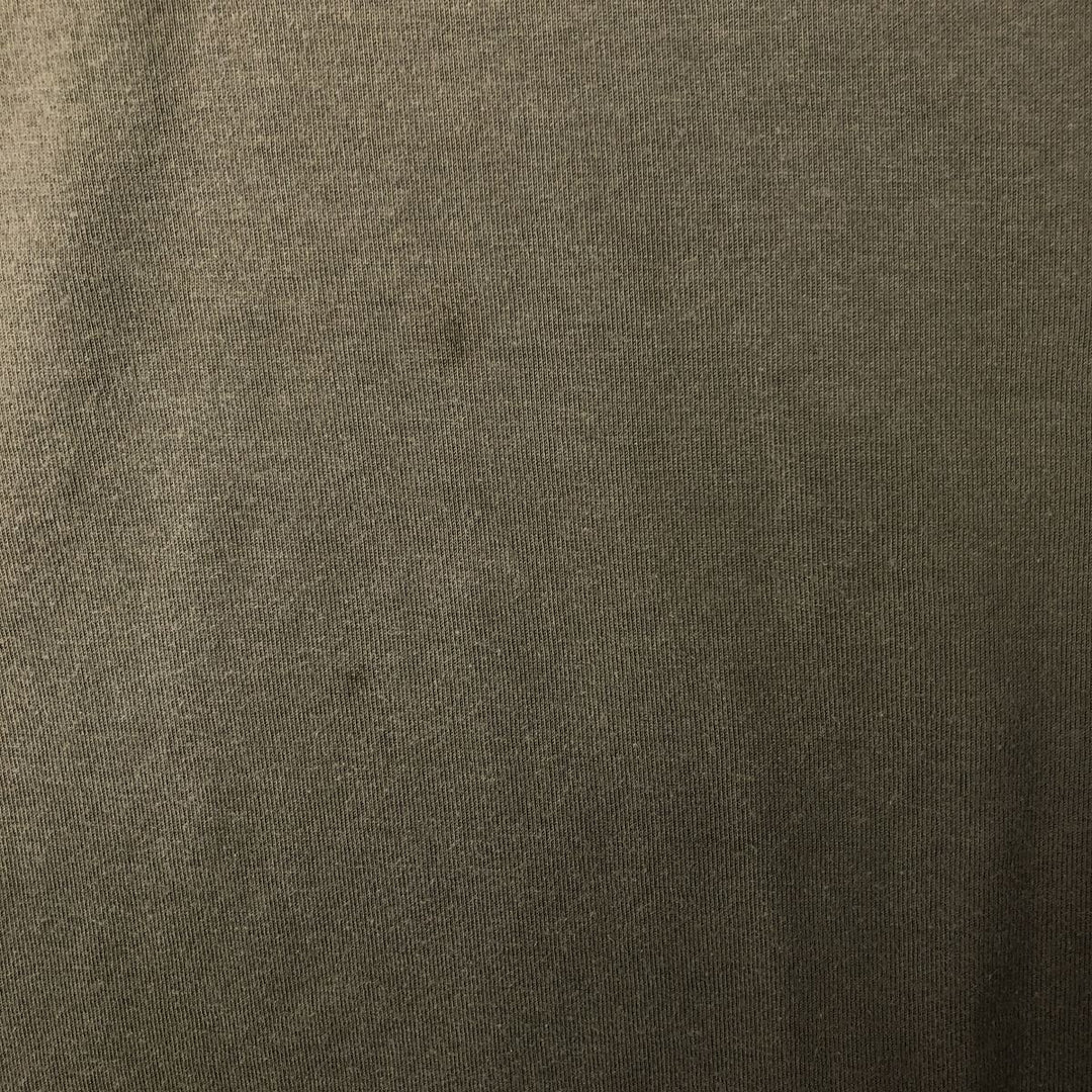 00'S Nike logo print T-shirt, men's XL size cotton Khaki type sage green Vintage Second Hand