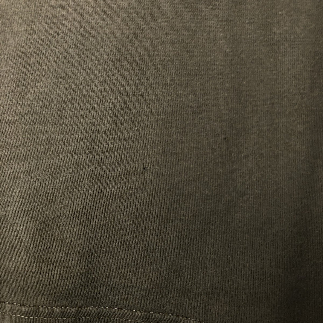 00'S Nike logo print T-shirt, men's XL size cotton Khaki type sage green Vintage Second Hand