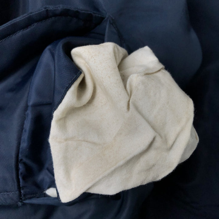 Civilian FLY CLUB MA-1 style padded military flight jacket, men's size L Nylon navy blue type Vintage Second Hand