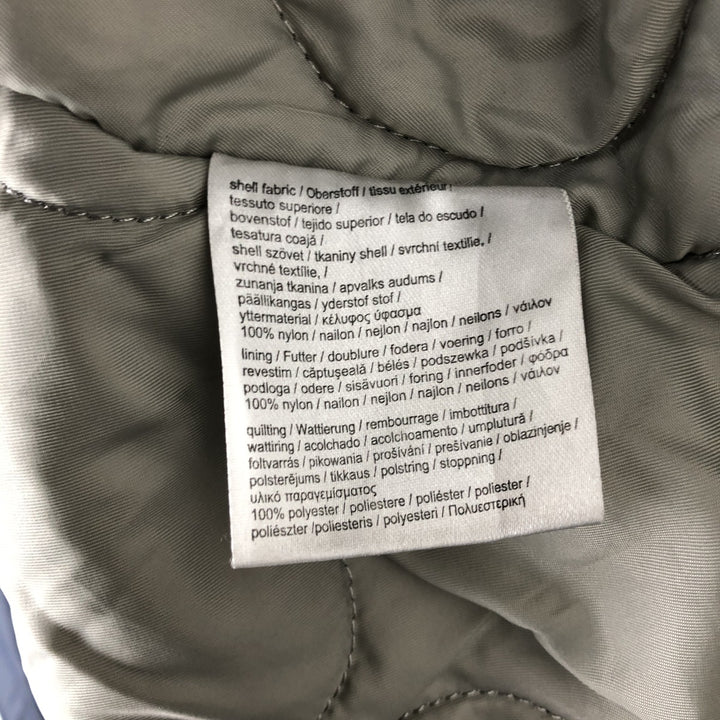 Alpha ALPHA Men's Padded Military Jacket (XXL) Nylon navy blue type Vintage Second Hand