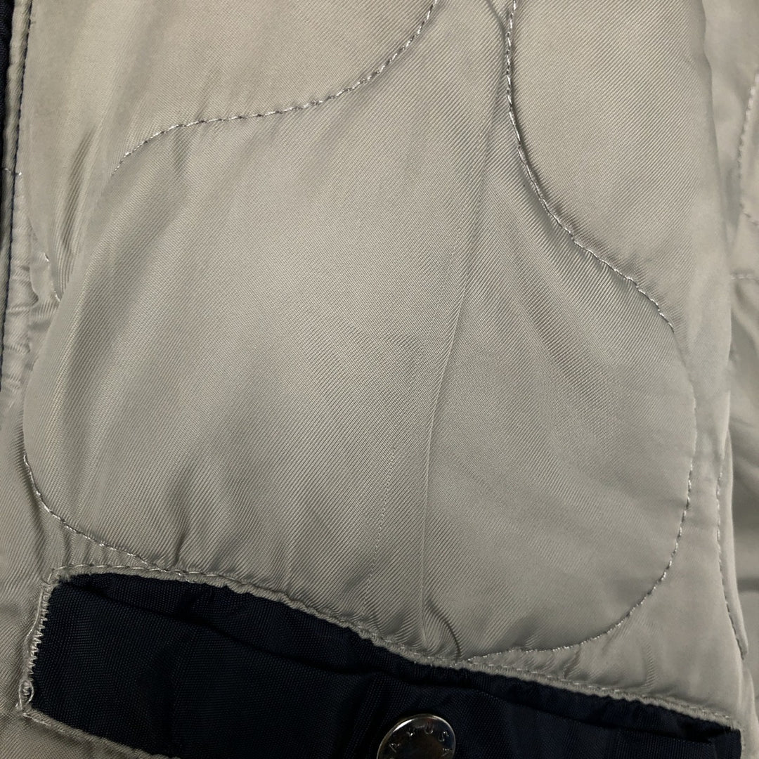 Alpha ALPHA Men's Padded Military Jacket (XXL) Nylon navy blue type Vintage Second Hand