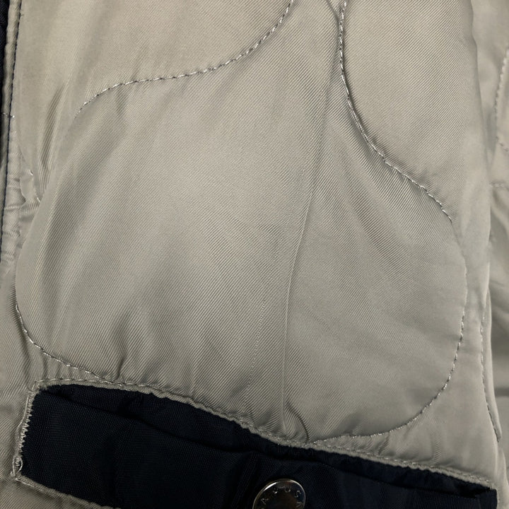 Alpha ALPHA Men's Padded Military Jacket (XXL) Nylon navy blue type Vintage Second Hand