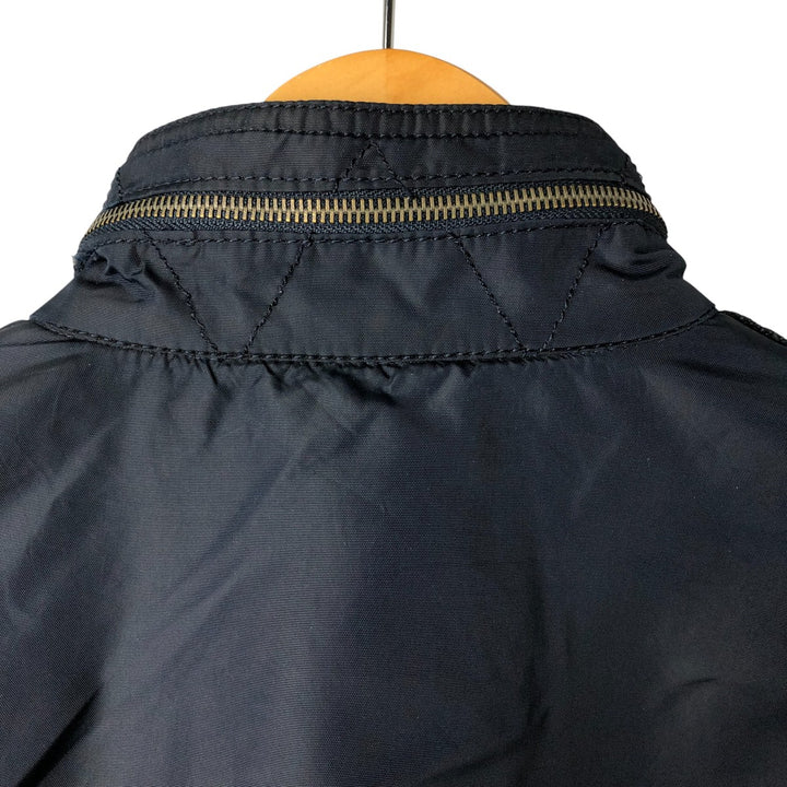 Alpha ALPHA Men's Padded Military Jacket (XXL) Nylon navy blue type Vintage Second Hand