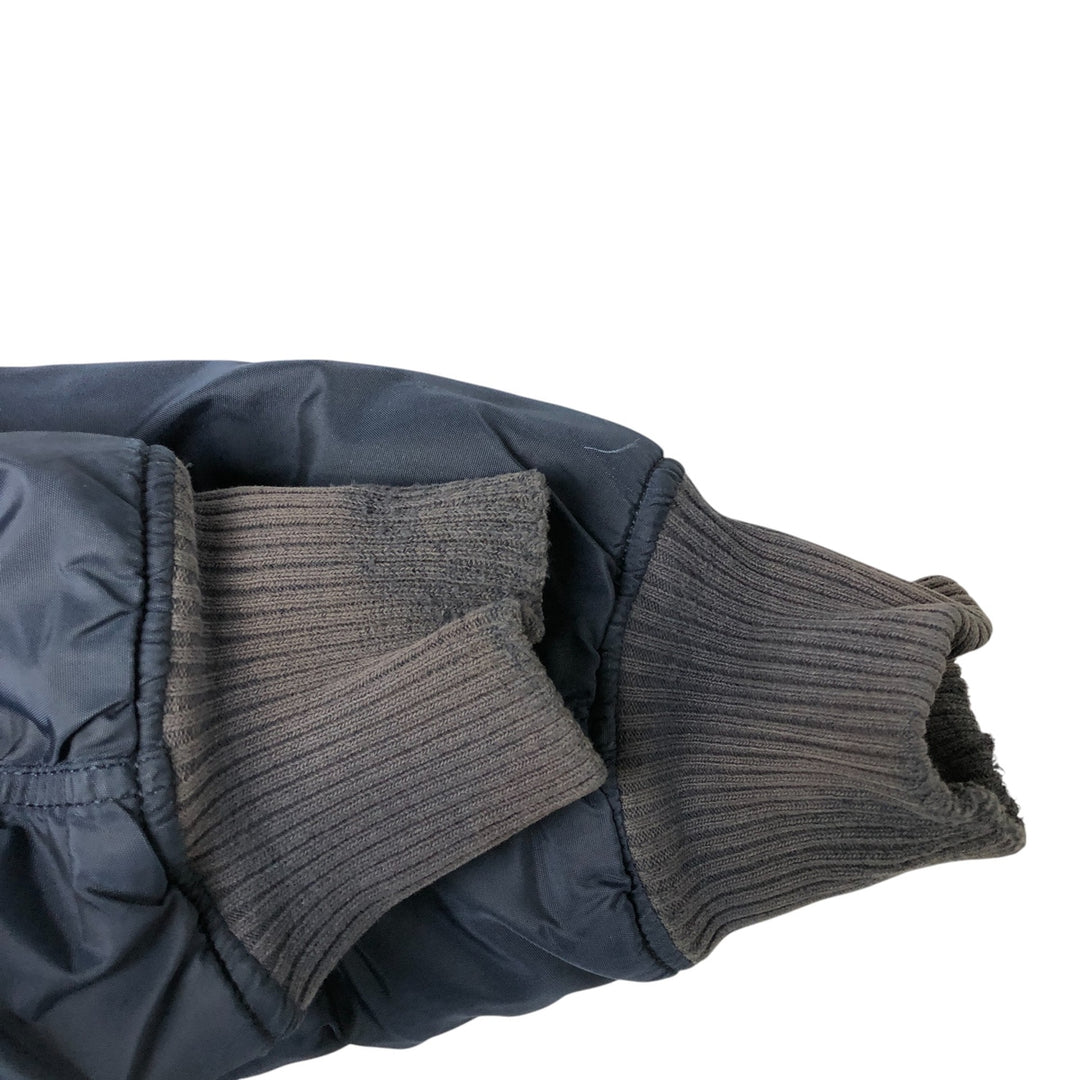 Alpha ALPHA Men's Padded Military Jacket (XXL) Nylon navy blue type Vintage Second Hand