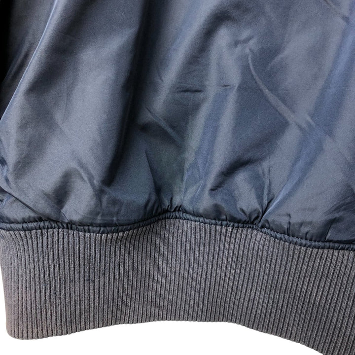 Alpha ALPHA Men's Padded Military Jacket (XXL) Nylon navy blue type Vintage Second Hand