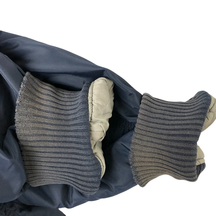 Alpha ALPHA Men's Padded Military Jacket (XXL) Nylon navy blue type Vintage Second Hand