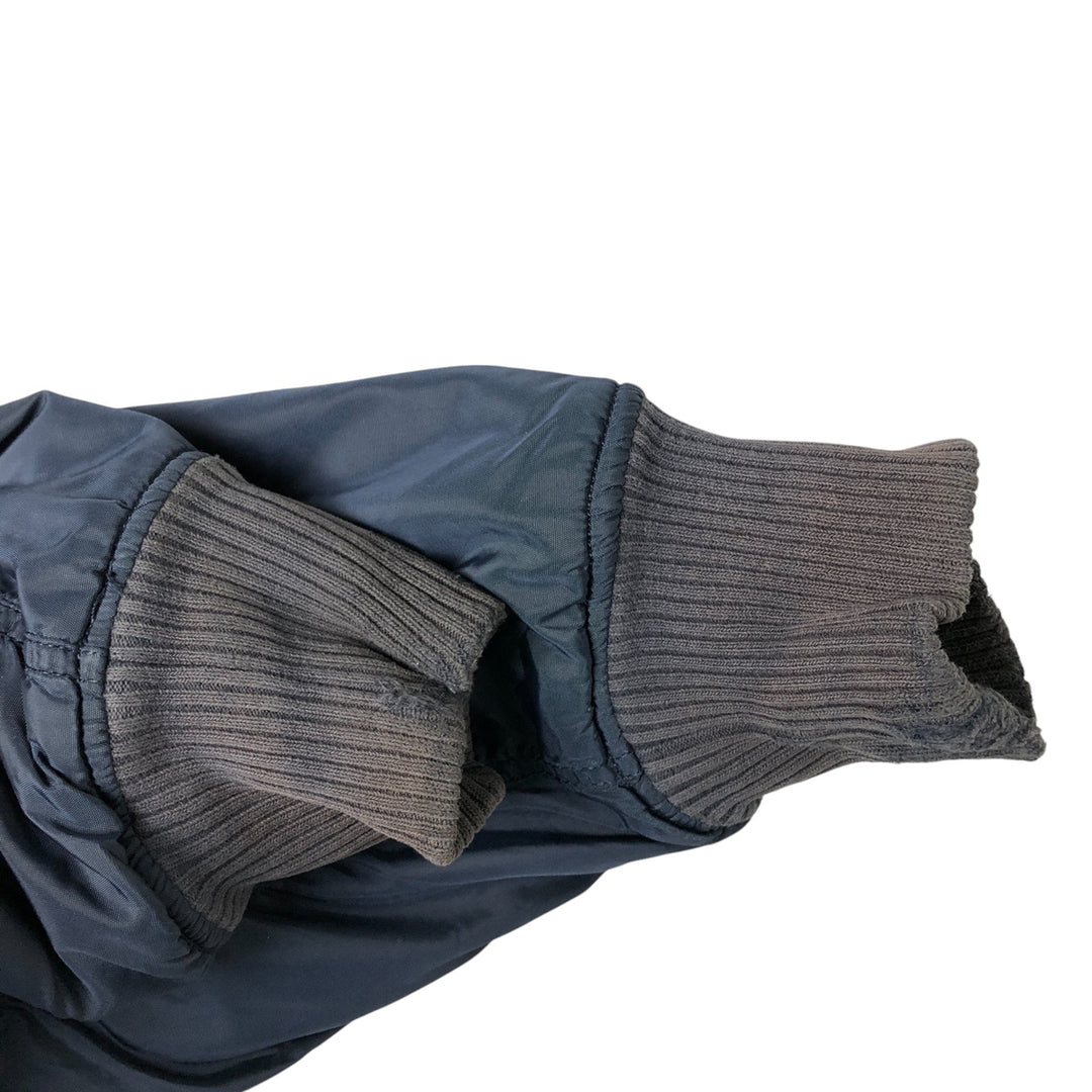 Alpha ALPHA Men's Padded Military Jacket (XXL) Nylon navy blue type Vintage Second Hand