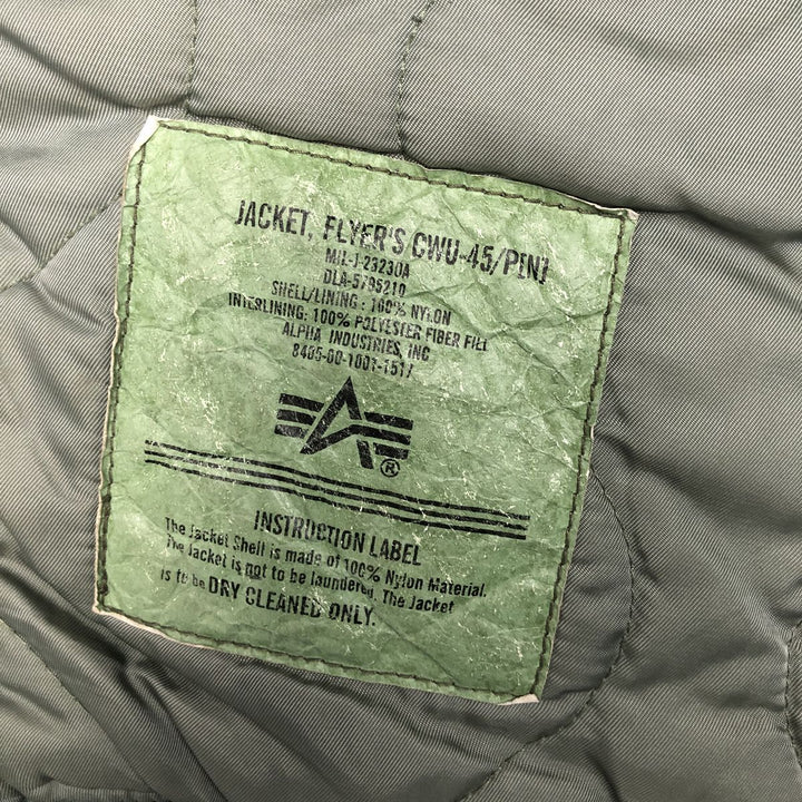 Civilian Alpha CWU-45 Nylon Silver type Vintage Second Hand