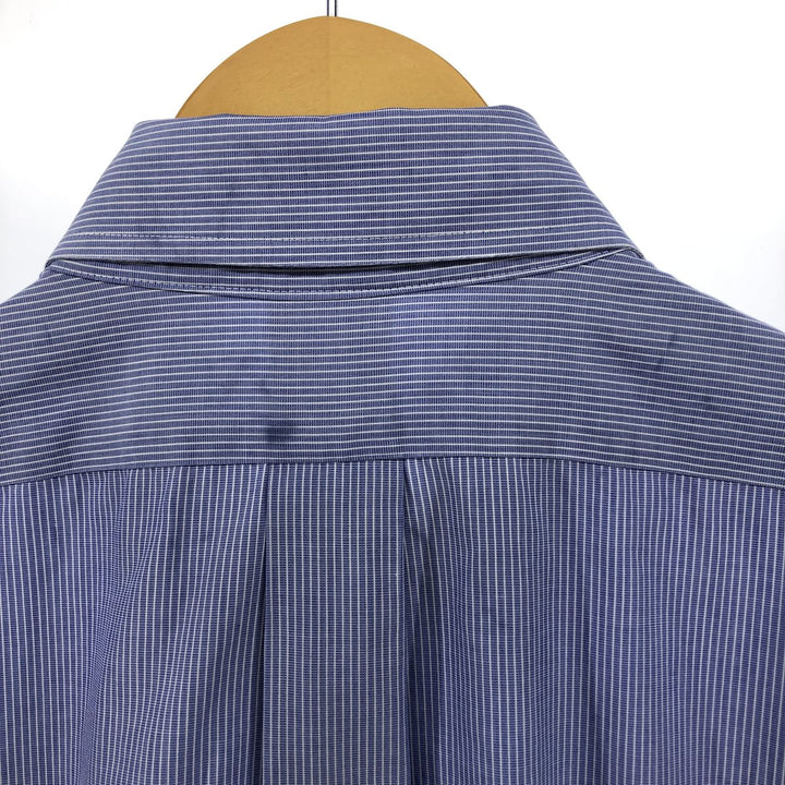Brooks Brothers Est.1818 Short Sleeve Button-Down Striped Shirt, Men's M cotton Blue type light blue Vintage Second Hand