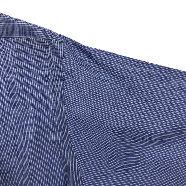 Brooks Brothers Est.1818 Short Sleeve Button-Down Striped Shirt, Men's M cotton Blue type light blue Vintage Second Hand