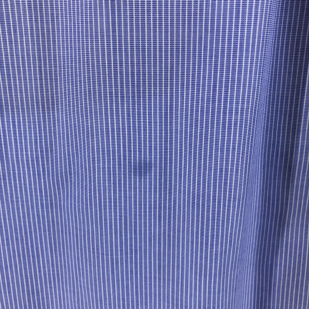 Brooks Brothers Est.1818 Short Sleeve Button-Down Striped Shirt, Men's M cotton Blue type light blue Vintage Second Hand