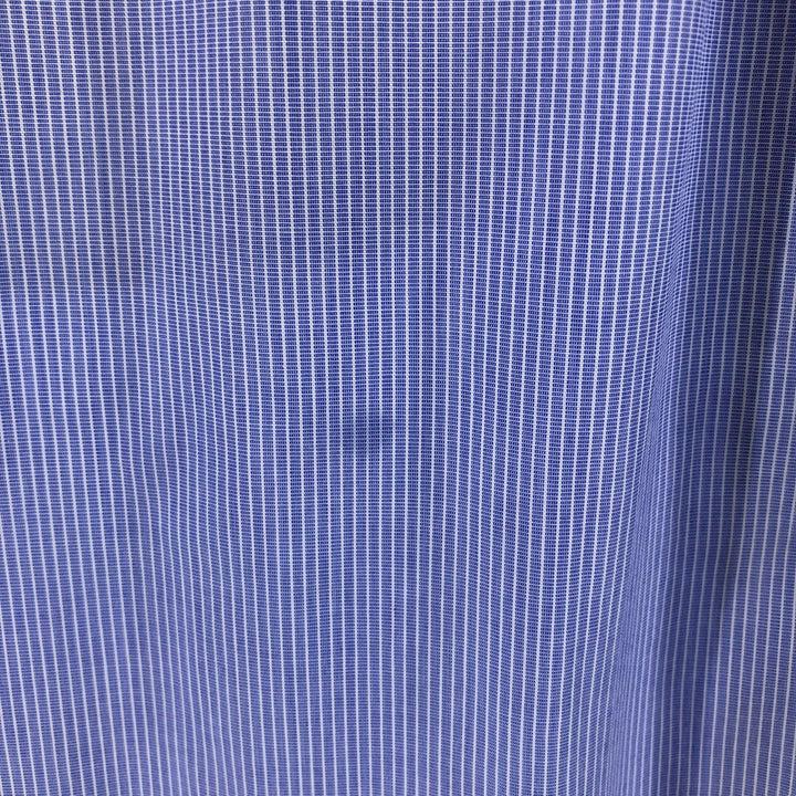 Brooks Brothers Est.1818 Short Sleeve Button-Down Striped Shirt, Men's M cotton Blue type light blue Vintage Second Hand