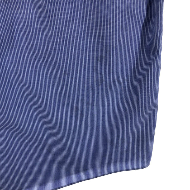 Brooks Brothers Est.1818 Short Sleeve Button-Down Striped Shirt, Men's M cotton Blue type light blue Vintage Second Hand