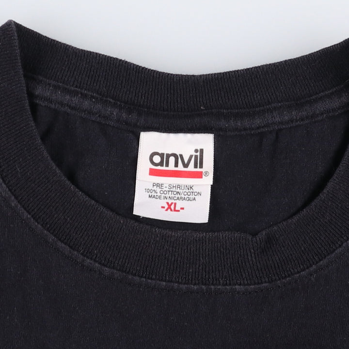 00'S Anvil TINA TURNER Band T-shirt, Men's XL size cotton black type Vintage Second Hand