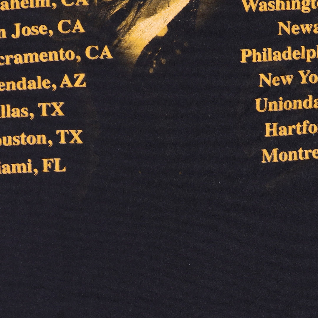 00'S Anvil TINA TURNER Band T-shirt, Men's XL size cotton black type Vintage Second Hand