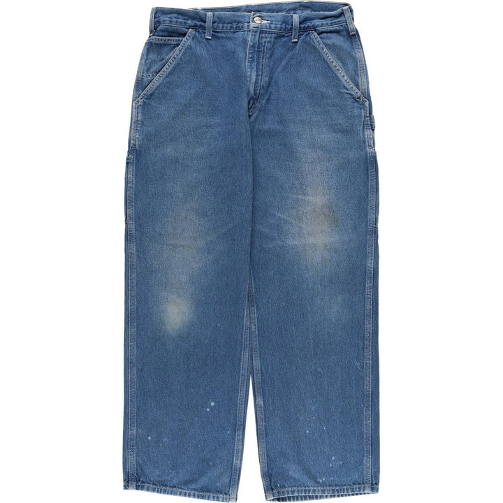 Carhartt Original Dungaree Fit Denim Painter Pants, Men's, W34 equivalent cotton blue type Vintage Second Hand