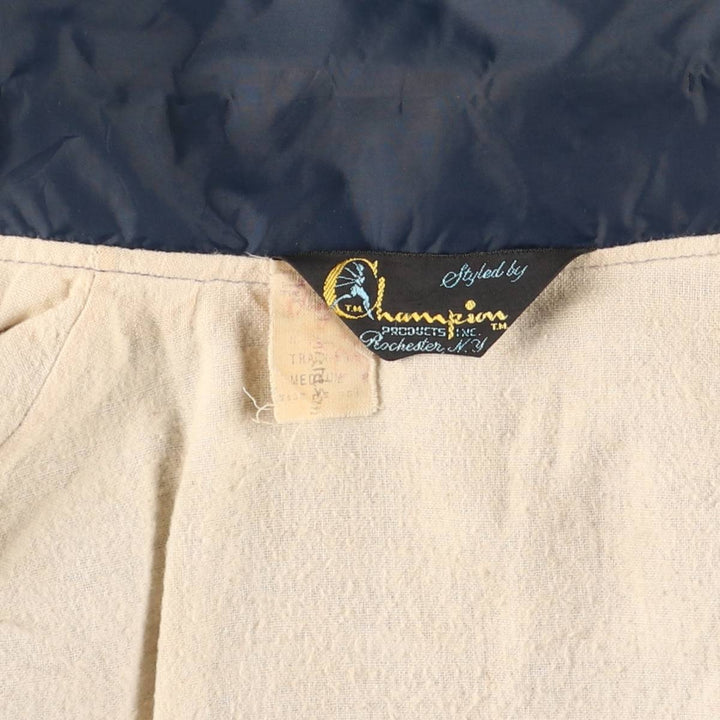 70'S Champion Runner's Tag Coach Jacket Made in USA Men's M Size Vintage unknown navy blue type Vintage Second Hand